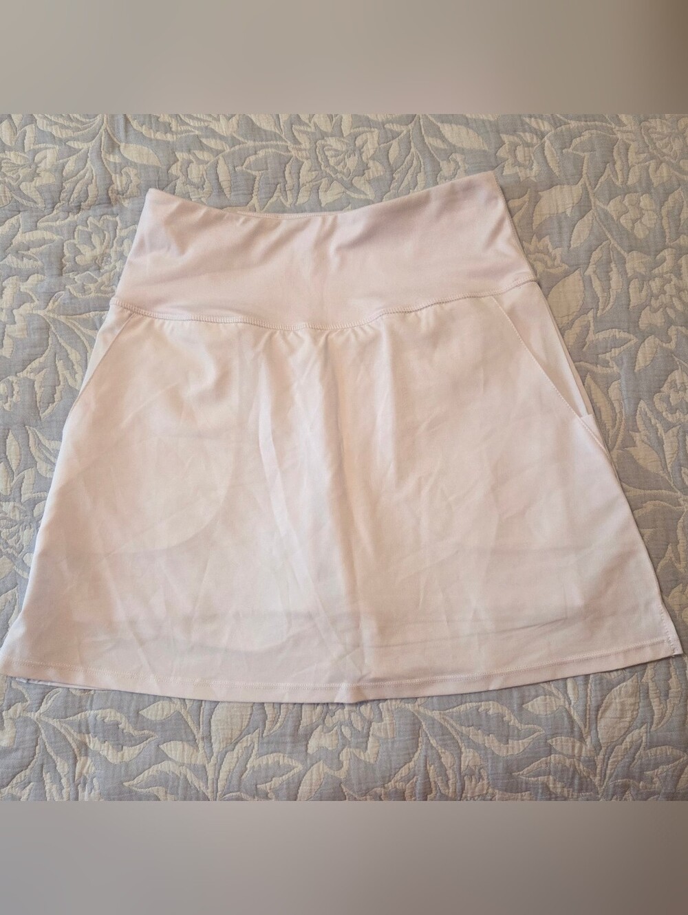 Vibes Collection White Active Skort with Pockets